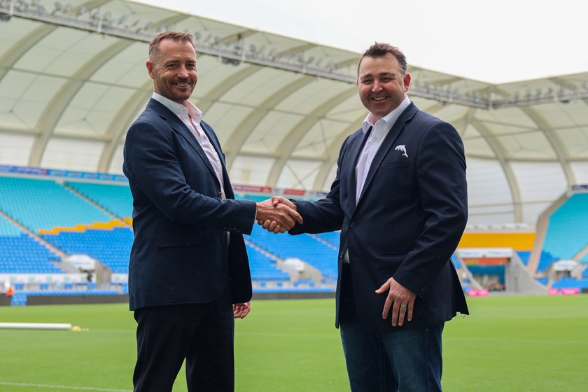 Titans CEO Steve Mitchell joined Dolphins CEO Terry Reader on Wednesday to officially launch the 2024 Sunshine Showdown.