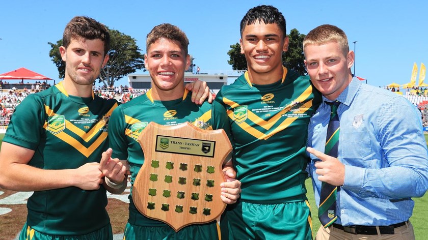 The 2019 Australian Schoolboys team not only featured Sam Walker, but other NRL young guns such as Reece Walsh and Brendan Piakura joining Sexton in the star-studded outfit.