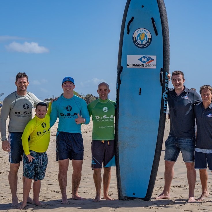 Titans help Disabled Surfing launch new board