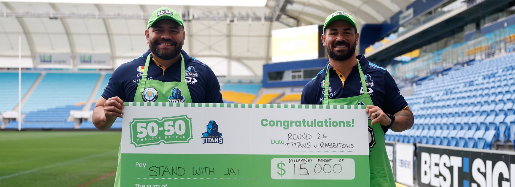 Titans old boys rally around Arrow with guaranteed minimum 50-50 prize pool