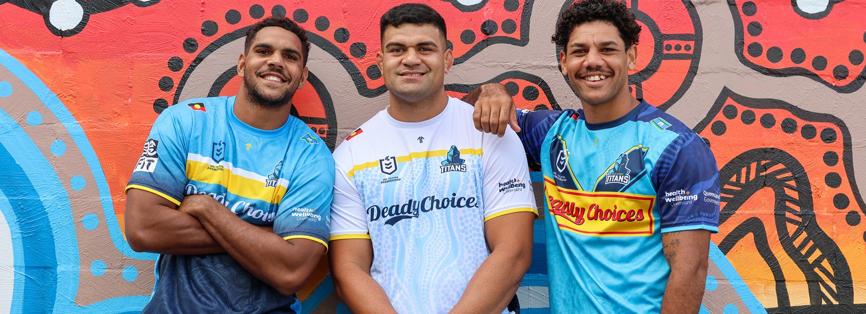 Family-first Titans help launch 2024 Deadly Choices health check shirts