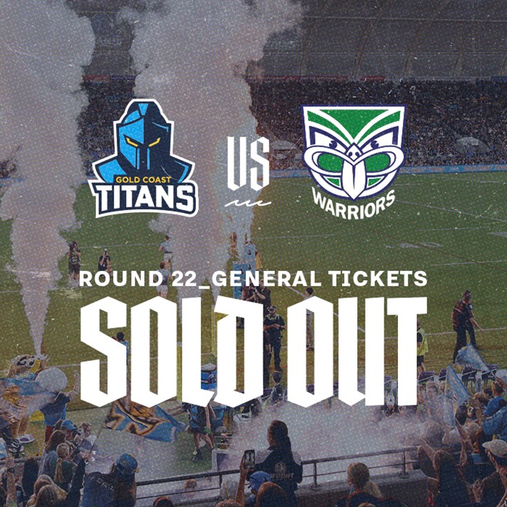 Titans v Warriors general sale tickets sold out