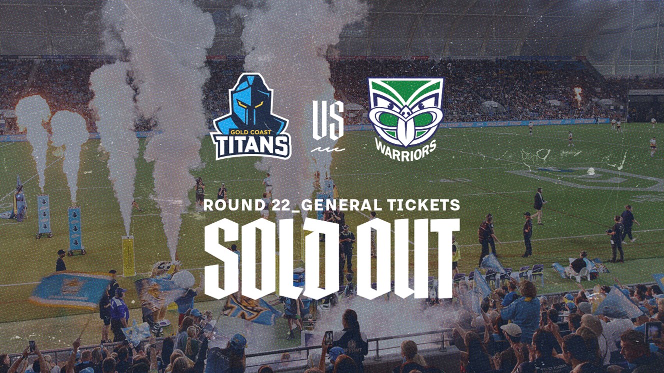 Titans v Warriors general sale tickets sold out