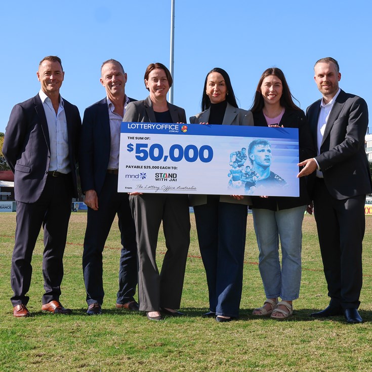 The Lottery Office donate $50,000 to support Jai Arrow and MND Queensland