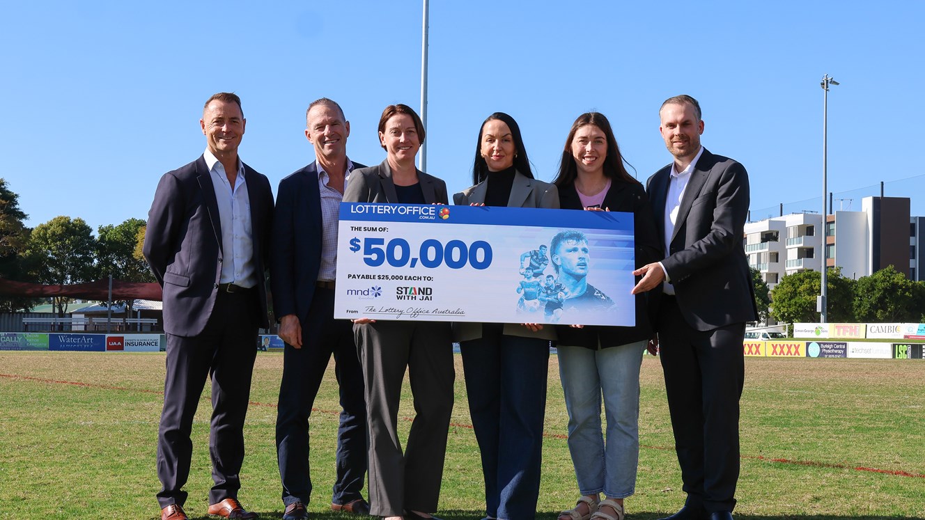 The Lottery Office donate $50,000 to support Jai Arrow and MND Queensland