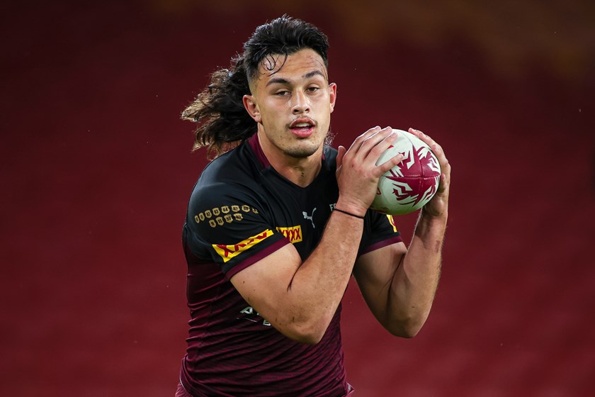 Tino Fa'asuamaleaui was pivotal in helping the Maroons regain the shield in 2022. Photo: Scott Davis/NRL