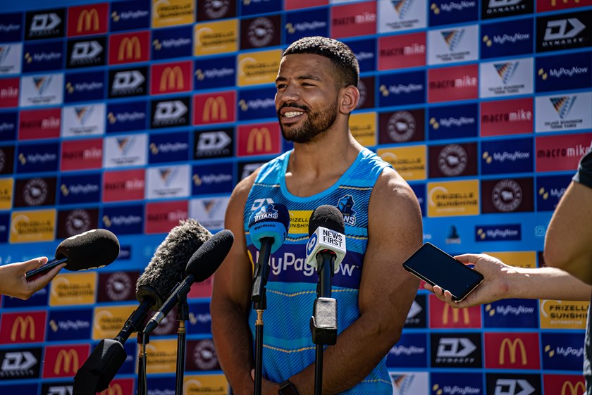 Kruise Leeming shared his excitement of his first M1 derby with media this week. Photo: Gold Coast Titans
