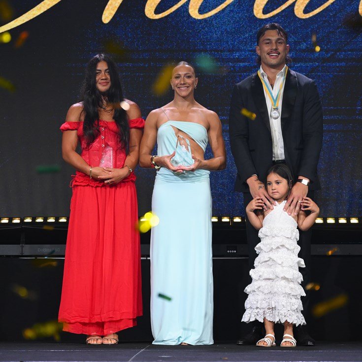 Tino joins Bailey with third Paul Broughton Medal as NRLW split honours