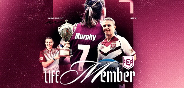 Murphy awarded QRL life membership in recognition of incredible career