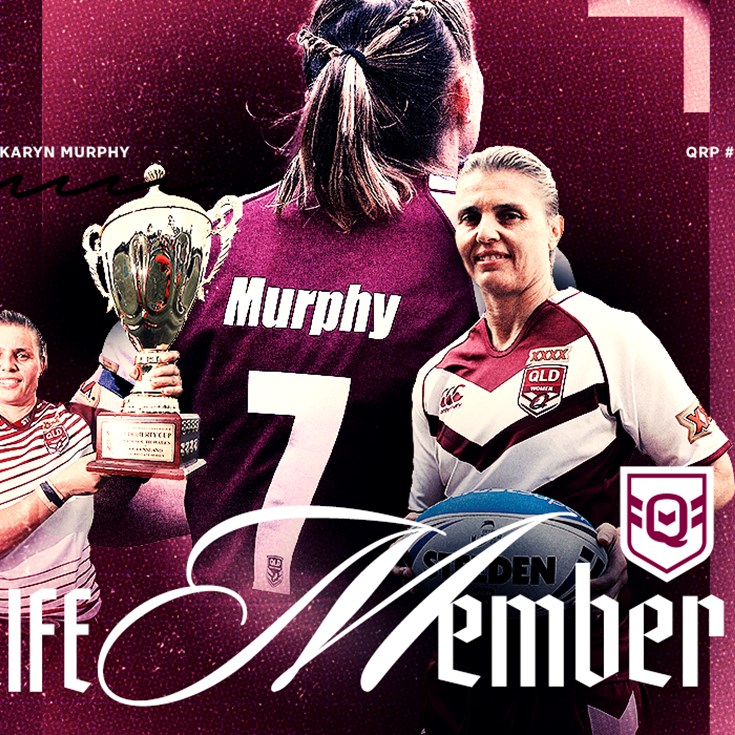 Murphy awarded QRL life membership in recognition of incredible career