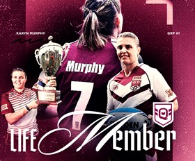 Murphy awarded QRL life membership in recognition of incredible career