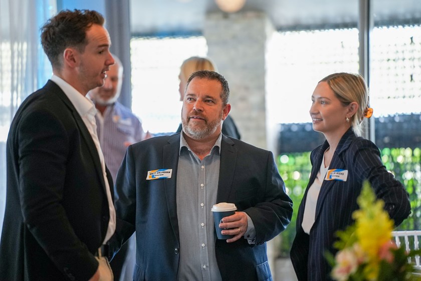 MyPayNow COO Nic Bennetts, Powerpay CEO Brett Callaghan and MyPayNow marketing manager Su-Lin Wicks.