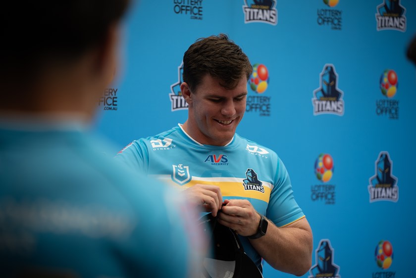 Fermor is eager to be back at Titans HQ for the pre-season, helping launch the Gold Coast's new principal partner The Lottery Office recently.