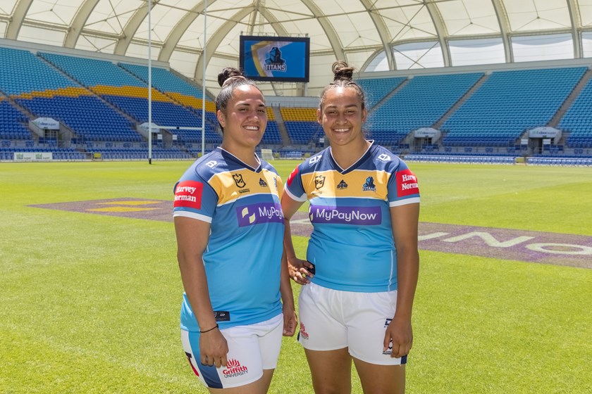 Titans NRLW recruits Tazmin Gray and Tiana Raftstrand-Smith are excited to get back to pre-season training.