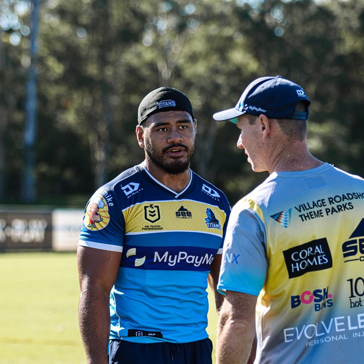 Knights in sights: Titans train ahead of Newcastle battle