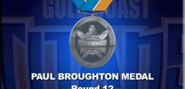 Paul Broughton Medal Points for Round 12