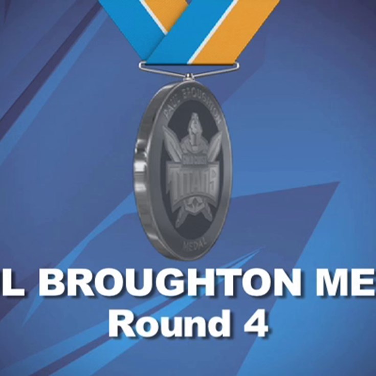 Paul Broughton Medal Points - Round 4