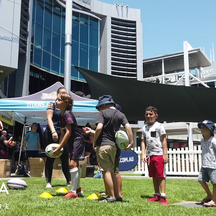 Titans Host Summer Clinic at Robina Town Centre