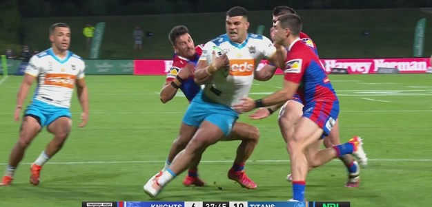 Fifita into the action and into wrecking ball mode