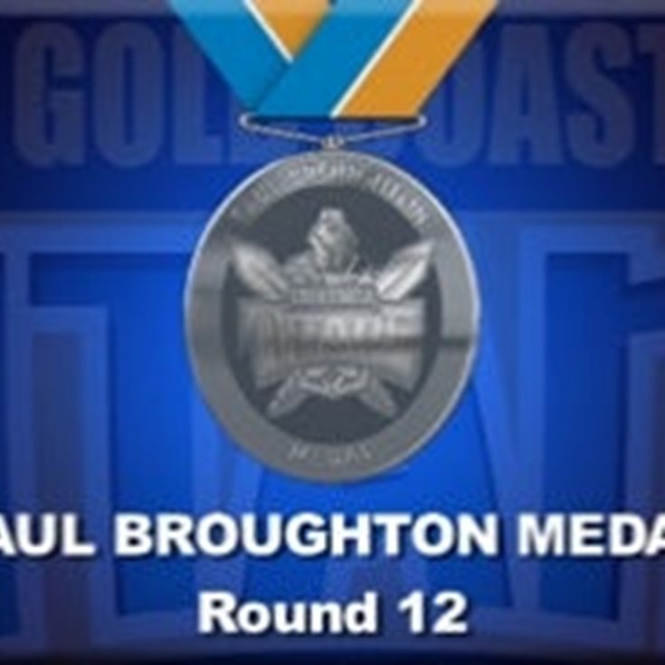 Paul Broughton Medal Points for Round 12