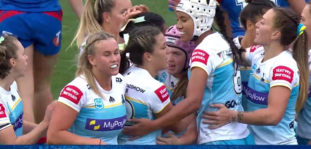 Lofipo finds the line for her first NRLW try