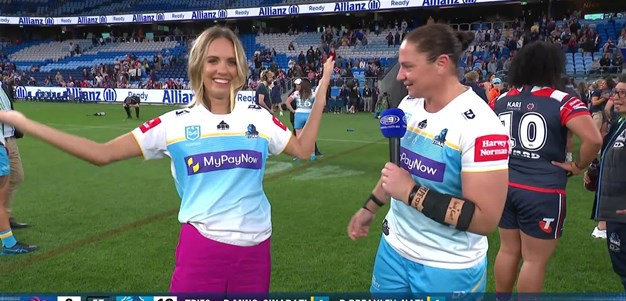 Marlee Silva dons Titans colours with Steph Hancock
