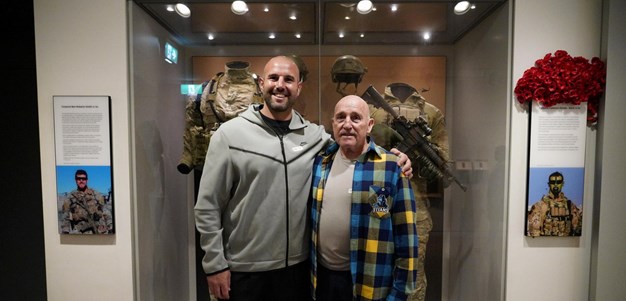 'I'm really grateful': Anzac Round surprise for club legend 'Dags'