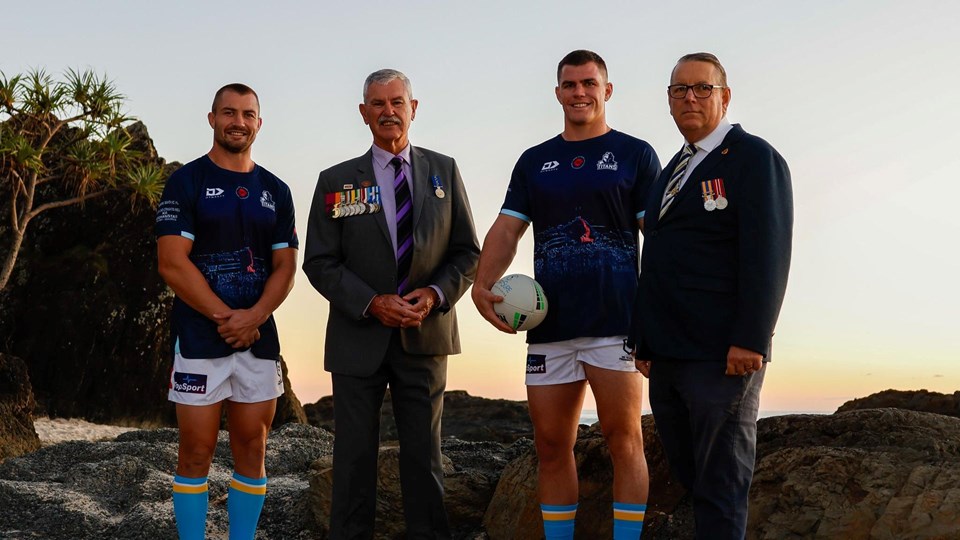The story behind Titans Anzac Round warm-up tee