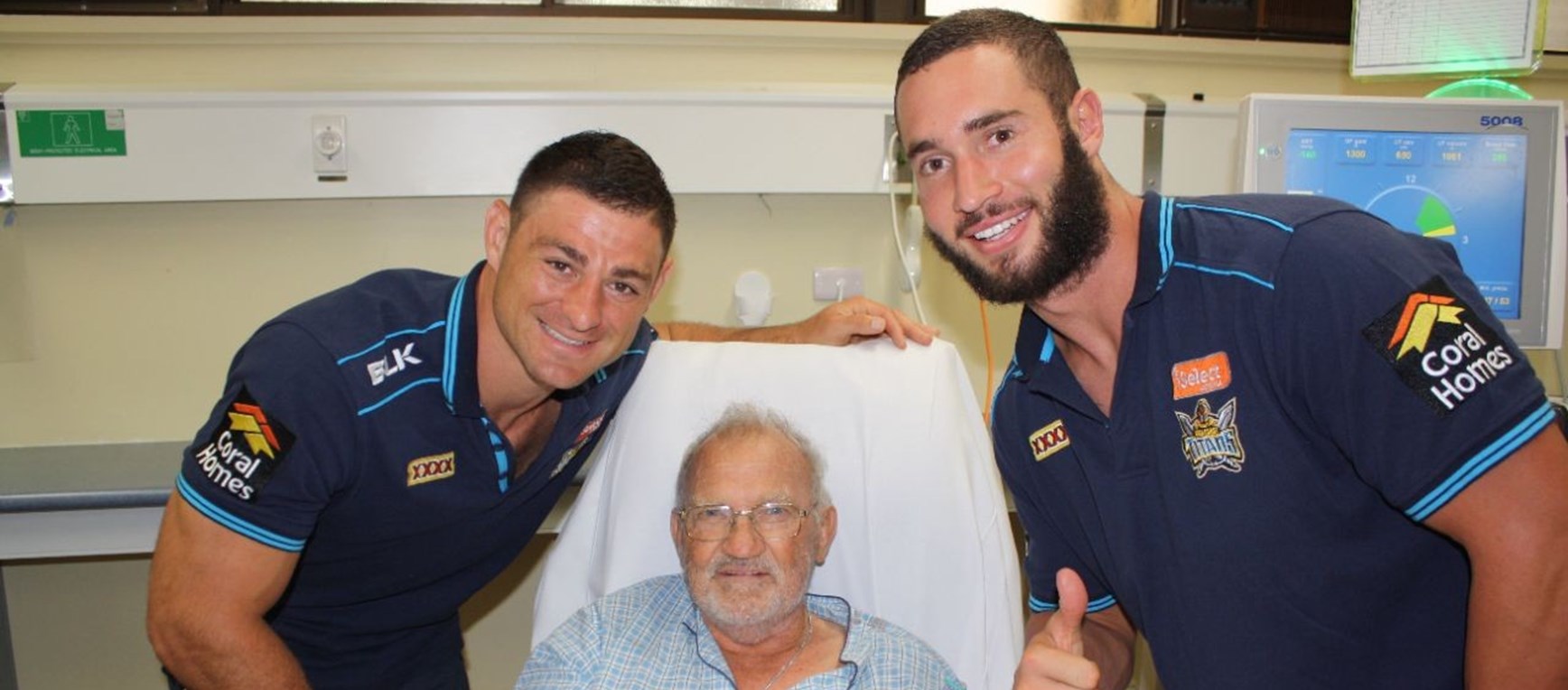 Gallery: Titans visit Toowoomba Hospital