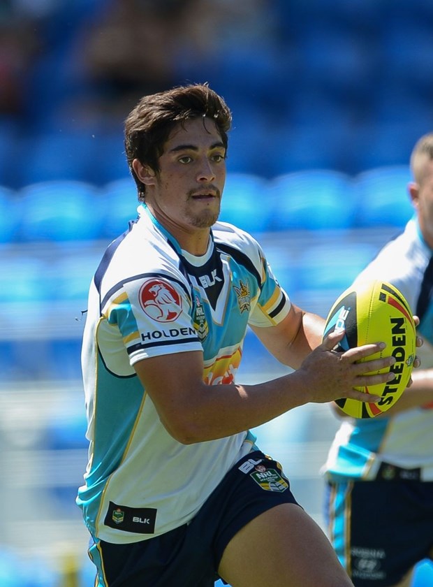 16th March 2014 ,   HOLDEN CUP-      PARAHI WILSON         - Round 2 action from the GOLD COAST TITANS V WESTS TIGERS game at CBUS Super Stadium in Robina .  Image is for Editorial Use Only. Any further use or individual sale of this image must be cleared by application to the Manager Sports Media Publishing (SMP Images). PHOTO: STEVE BELL/SMP IMAGES