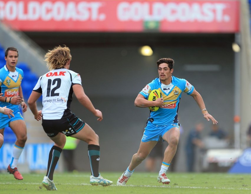 PARAHI WILSON (GOLD COAST TITANS NYC TEAM 2014 ) - Photo:- www.smpimages.com/GC Titans Media. 7th June 2014, Action from the Round 13 NYC clash between the Gold Coast Titans v Penrith Panthers played at CBUS Stadium on Queenslands, Gold Coast - © SMP Images. This Image may not be copied or duplicated in any way without written permission from SMP Images / Gold Coast Titans. No third party sales either commercial nor private allowed. PHOTO SMP IMAGES/GC TITANS MEDIA