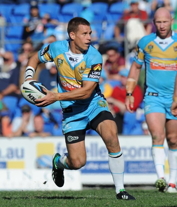 WILLIAM ZILLMAN - GOLD COAST -  PHOTO: SCOTT DAVIS - SMPIMAGES.COM - GOLD COAST TITANS V CANBERRA RAIDERS, 13th JULY 2014 - Action from round 18 of the NRL, between the Gold Coast Titans and the Canberra Raiders, being played at CBUS Super Stadium on the Gold Coast. This image is for Editorial Use Only. Any further use or individual sale of the image must be cleared by application to the Manager Sports Media Publishing (SMP Images). 
