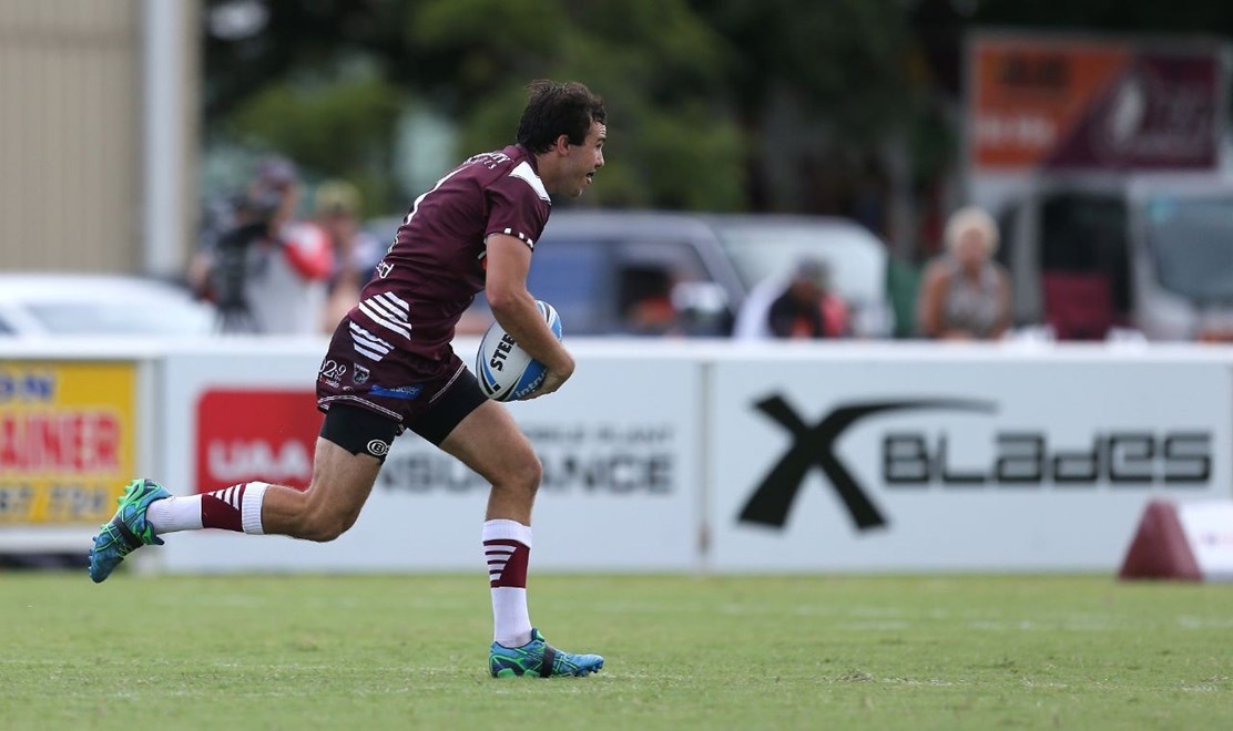 TYLER CHADBURN (BURLEIGH BEARS) - QUEENSLAND RUGBY LEAGUE (QRL) INTRUST SUPER CUP ROUND 3 - Burleigh Bears v Sunshine Coast Falcons played at Pizzy Park Miami on the Gold Coast - 21st March 2015. Photo: SMP IMAGES / QRL MEDIA.