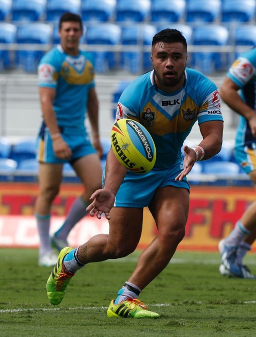  : Digital Image Charles Knight Â© NRLphotos. NYC Rugby League, Gold Coast Titans v Penrith Panthers at Cbus Super Stadium, Gold Coast, April 18th 2015.