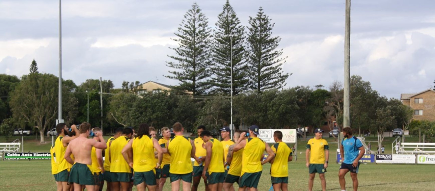 Training session with Junior Kangaroos