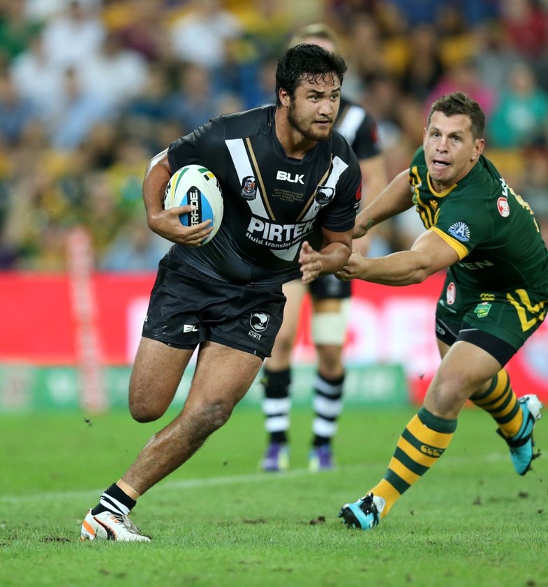 AUS v NZ action :Digital Image Grant Trouville Â© NRLphotos  : 2015 NRL REP Round - ANZAC TEST : AUSTRALIA v New Zealand at Suncorp Stadium Brisbane, Sunaday the 3rd 2015.