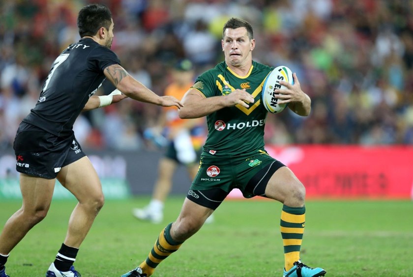 AUS v NZ action :Digital Image Grant Trouville Â© NRLphotos  : 2015 NRL REP Round - ANZAC TEST : AUSTRALIA v New Zealand at Suncorp Stadium Brisbane, Sunaday the 3rd 2015.