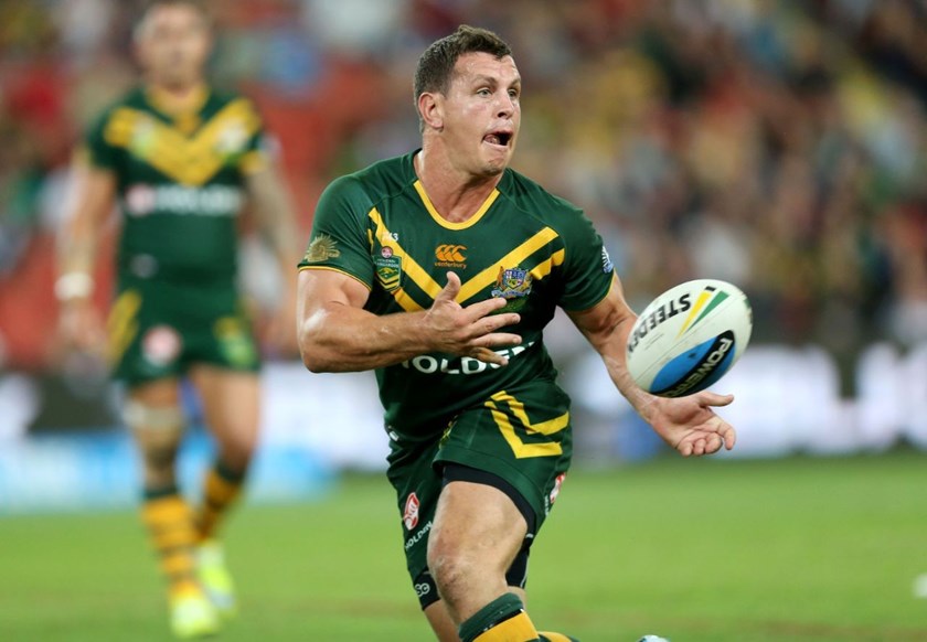 AUS v NZ action :Digital Image Grant Trouville Â© NRLphotos  : 2015 NRL REP Round - ANZAC TEST : AUSTRALIA v New Zealand at Suncorp Stadium Brisbane, Sunaday the 3rd 2015.