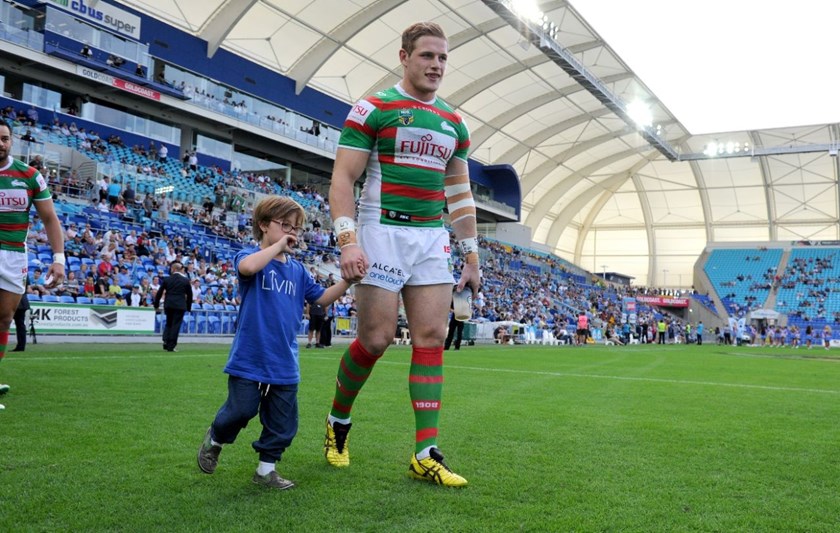 George Burgess : Digital Image Scott Davis NRLphotos: NRL Round 12 Gold Coast Titans V South Sydney Rabbitohs at Cbus Super Stadium, Gold Coast, Saturday 30th May 2015