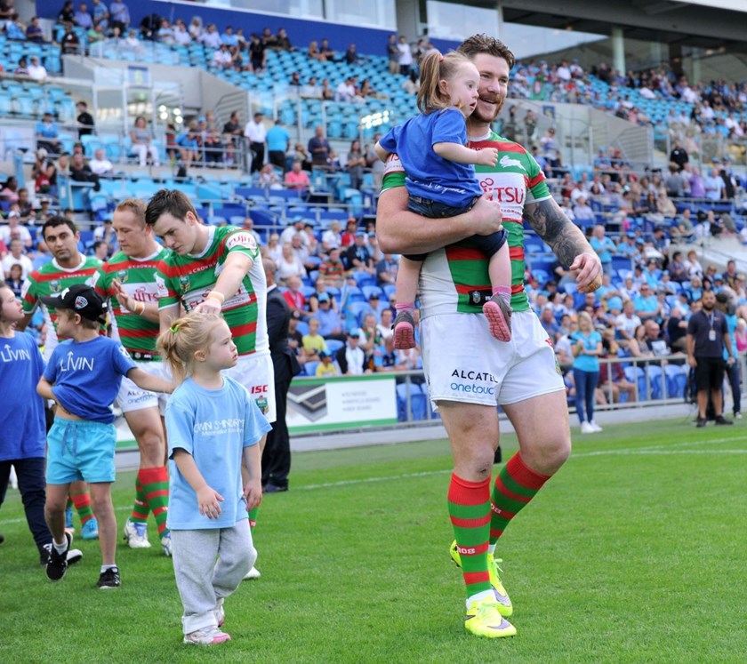 Chris McQueen : Digital Image Scott Davis NRLphotos: NRL Round 12 Gold Coast Titans V South Sydney Rabbitohs at Cbus Super Stadium, Gold Coast, Saturday 30th May 2015