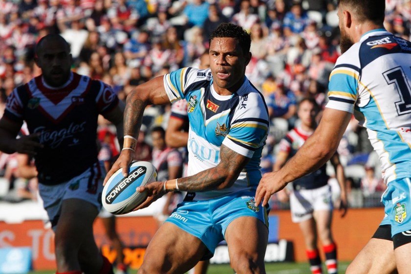 Josh Hoffman : Digital Image by Kylie Cox, copyright @ NRLphotos. NRL Round 16, Sydney Roosters v Gold Coast Titans at Central Coast Stadium, Gosford Sunday 28th June 2015
