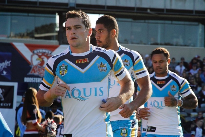 Daniel Mortimer : Digital Image by Kylie Cox, copyright @ NRLphotos. NRL Round 16, Sydney Roosters v Gold Coast Titans at Central Coast Stadium, Gosford Sunday 28th June 2015