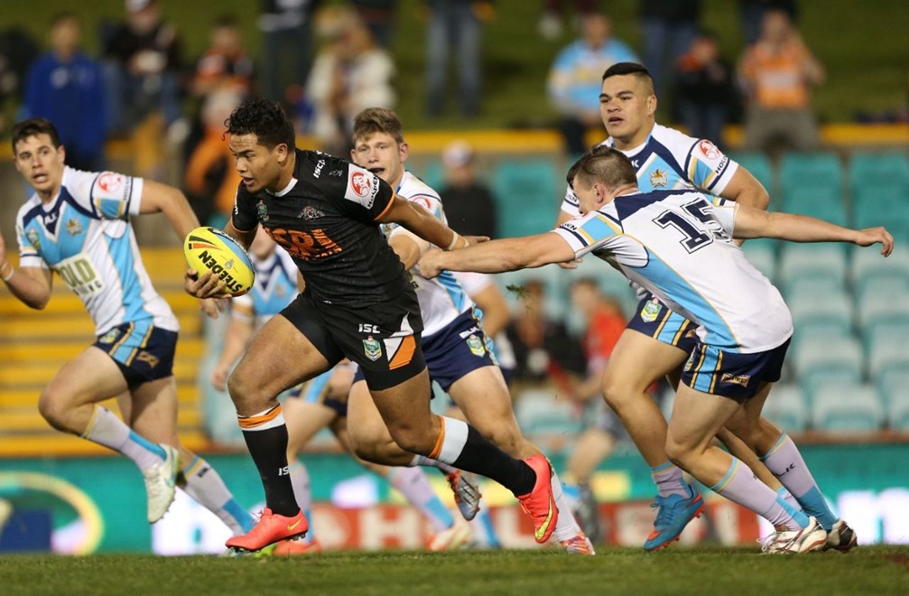 Digital Image by Anthony Johnson copyright Â© nrlphotos.com:  Player Name : 2015 NYC  Round 13 - Wests Tigers vs Gold Coast Titans at Leichhardt Oval, Friday June 5th 2015