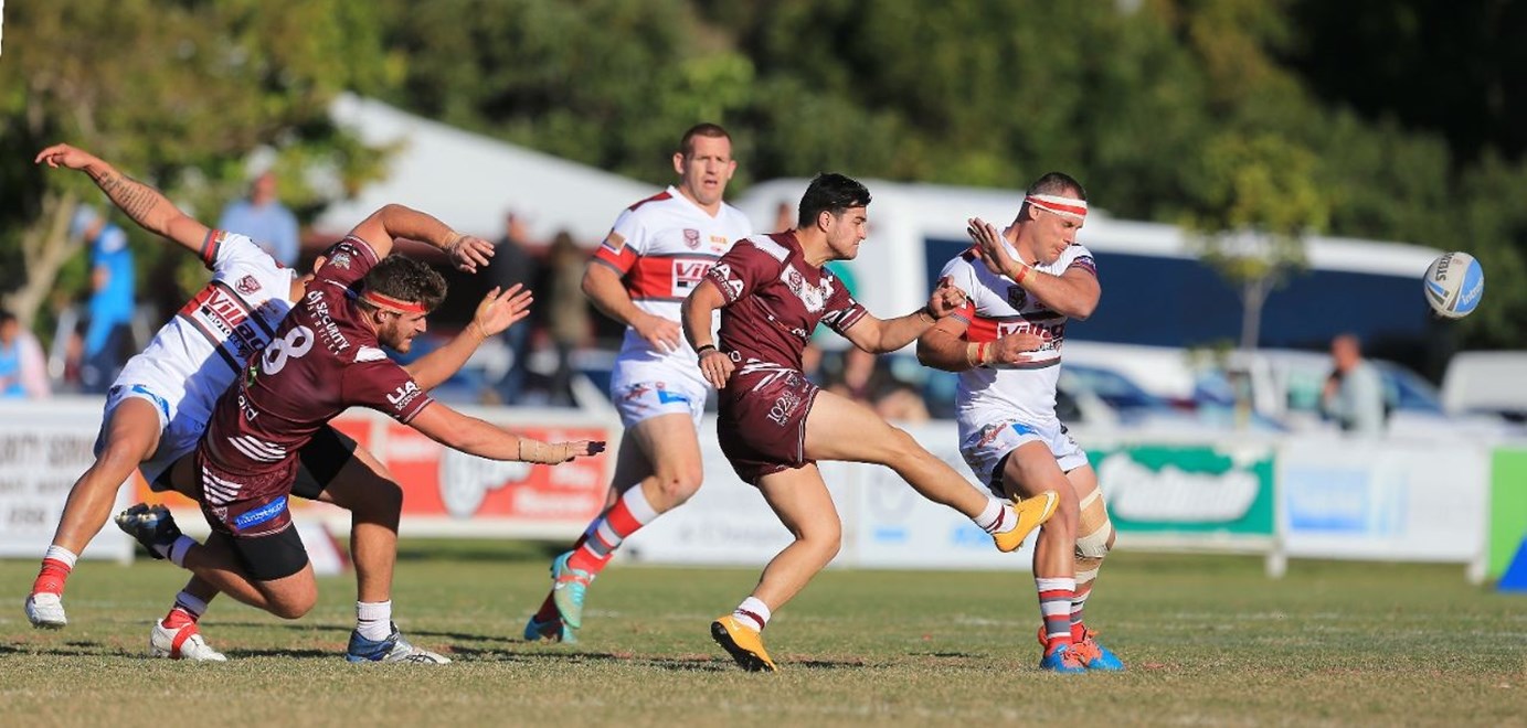 CONNER TOLA (BURLEIGH BEARS) - PHOTO - SMP IMAGES / QRL MEDIA - 12TH JULY 2015 - Action from the Round 18 Queensland Rugby League (QRL) Intrust Super Cup clash between the Burleigh Bears v Redcliffe Dolphins played at Pizzy Park, Gold Coast.Photo: SMPIMAGES.COM/QRL MEDIA