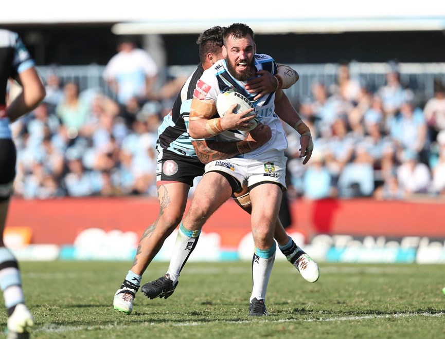 Competition - NRL PremiershipRound - Round 06Teams - Cronulla-Sutherland Sharks v Gold Coast TitansDate - 10th of April 2016Venue - Southern Cross Group Stadium, Sydney NSWPhotographer - Robb Cox