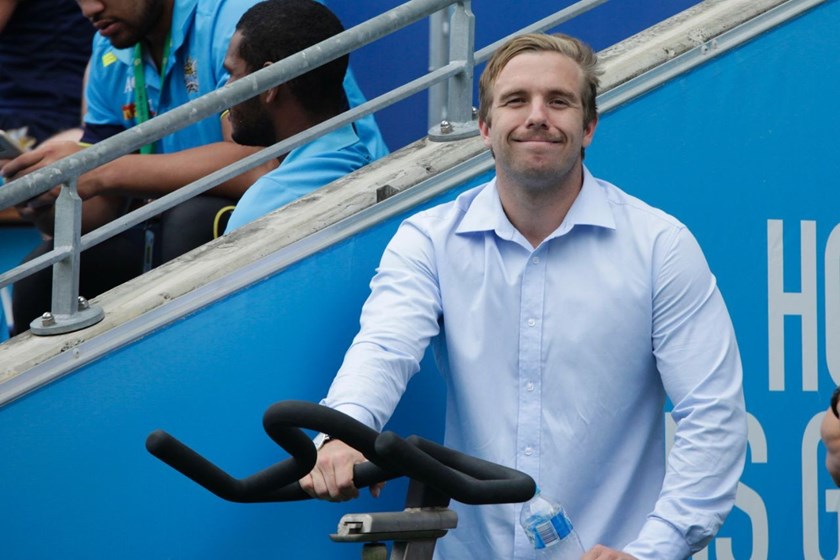 Competition - NRL Premiership 
Round - Round 7
Teams â Gold Coast Titans v St George Dragons
Date â 16th April 2016 
Venue â Cbus Super Stadium, Gold Coast QLD 
Photographer â Kylie Cox
