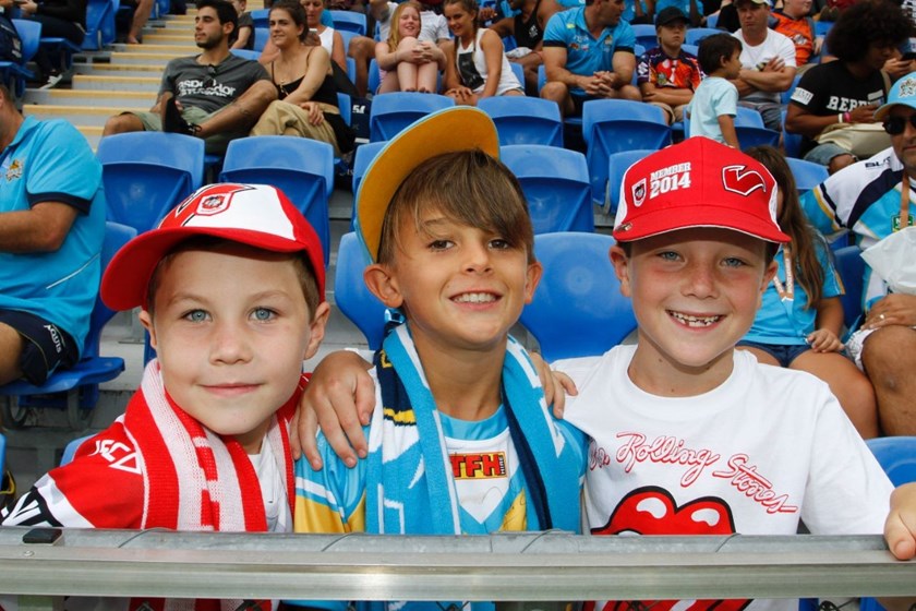 Competition - NRL Premiership 
Round - Round 7
Teams â Gold Coast Titans v St George Dragons
Date â 16th April 2016 
Venue â Cbus Super Stadium, Gold Coast QLD 
Photographer â Kylie Cox
