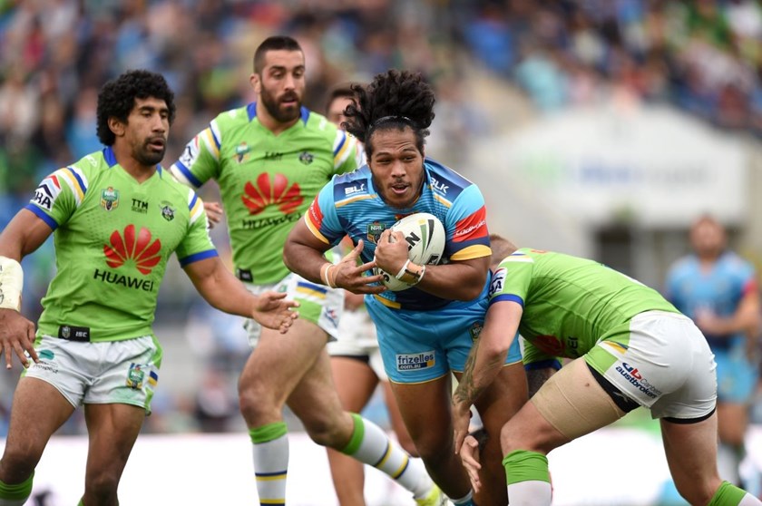 NRL Premiership 
- Round 16 
- Gold Coast Titans V Canberra Raiders 
- 26 June 2016 
- CBUS Super Stadium, Gold Coast, Qld 
- Scott Davis
