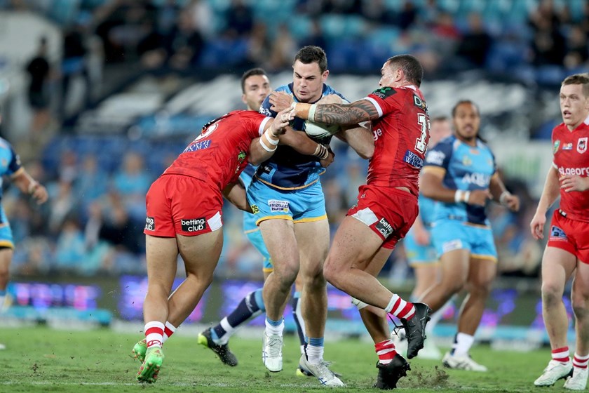 Name - NRL Rd17 GC Titans v St George Dragons
Location - CBUS Stadium
Date - Friday 30 June 2017
Image - Shane Myers ©NRL Photos 2017