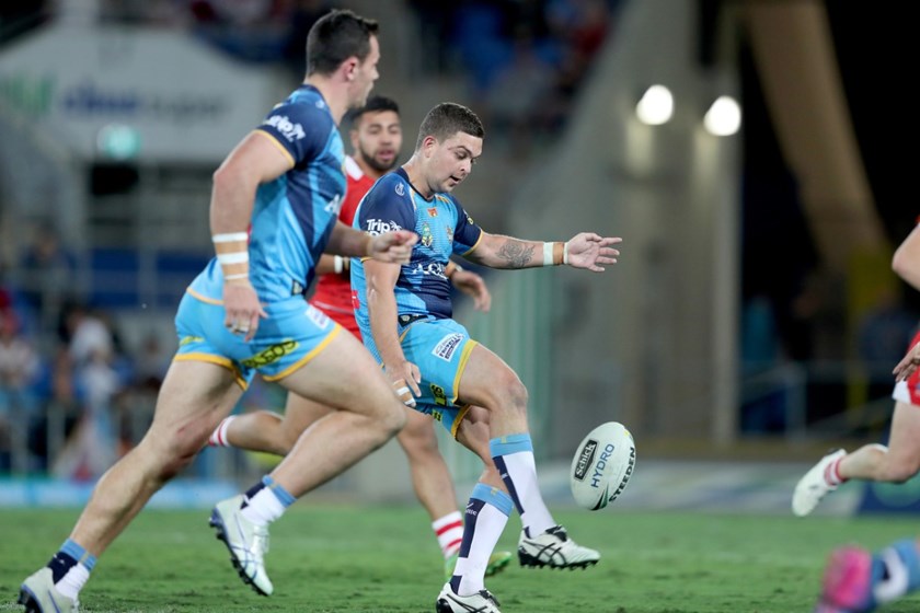 Name - NRL Rd17 GC Titans v St George Dragons
Location - CBUS Stadium
Date - Friday 30 June 2017
Image - Shane Myers ©NRL Photos 2017